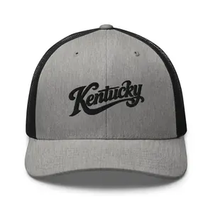 Kentucky Trucker Hat | 3D Puff Embroidery Script | Classic Mesh Cap