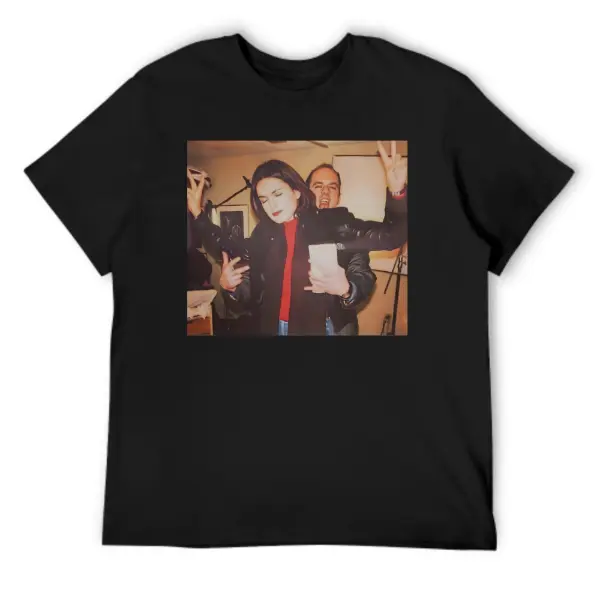 Men's Classic Short-Sleeve Law & Order SVU 90s SVU Icon Elliot Stabler-Olivia Benson Graphic Print Casual Tee - Soft Stylish Menswear, Breathable Stretch Fabric, Durable Top for Repeat Wear, All-Season Halloween Gift