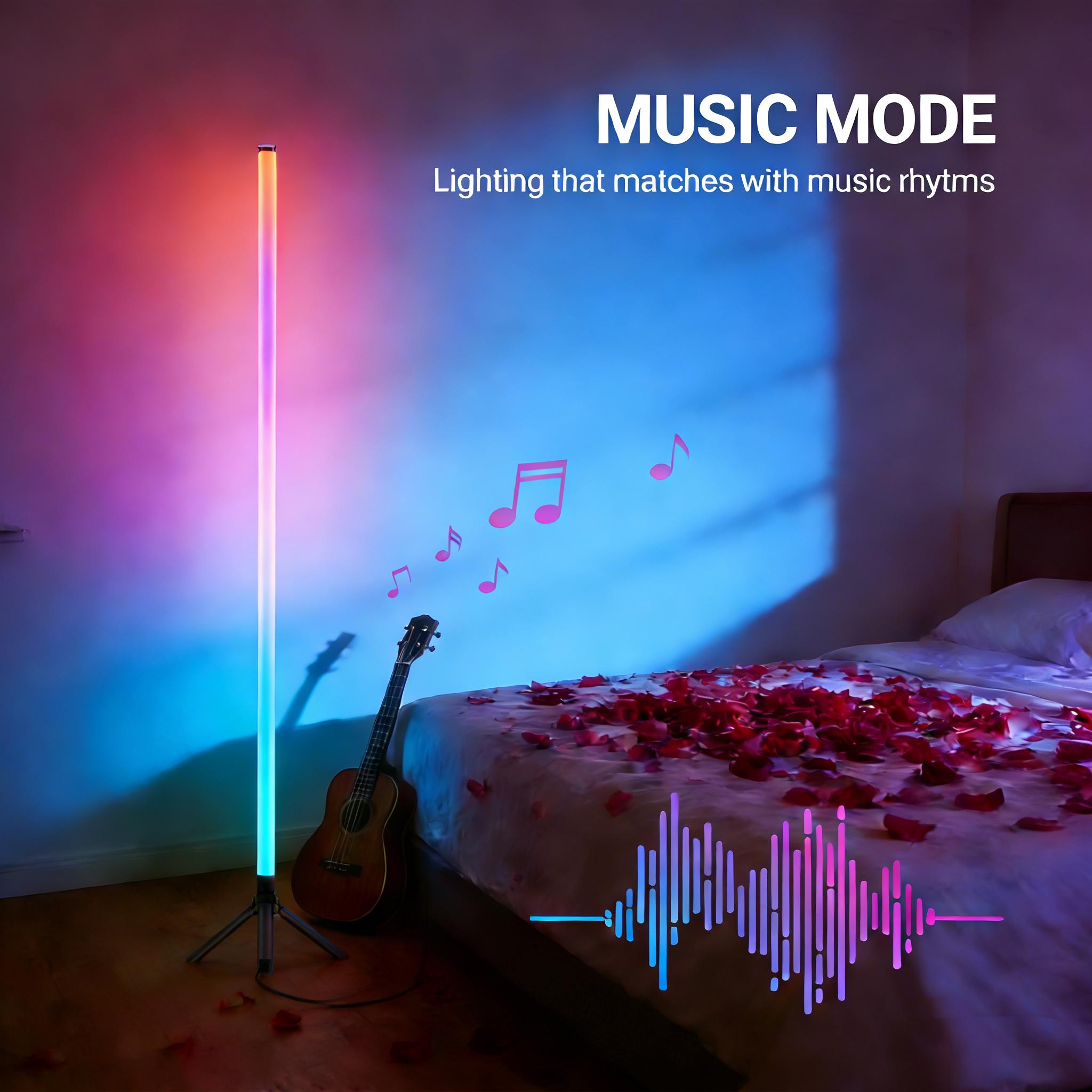 Daybetter 360° Corner Floor Lamp - Minimalist Style, APP&Remote Control, dimmable& timing, Music sync, Great For Living Rooms, Bedrooms, Game Rooms, Home Offices, Parties And Decorations, St. Patrick's Day