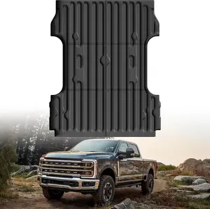 Truck Bed Mat Bed Liner Fit for Ford F250 F350 F450 2017-2026 Super Duty (6.8FT,81.9" Bed),Vehicle Truck Bed Liner Custom Fit All Weather Protection TPE Pickup Car Bed Mat，Cars accessories