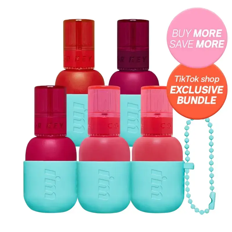 [TikTok Shop Exclusive] i'm meme Color Key Ring Water Gel Tint Duo/Trio Bundle l Long-Lasting, Transfer Proof, Key Ring