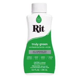 Rit Truly Green 8 oz Liquid Fabric Dye for Clothing Décor & Crafts