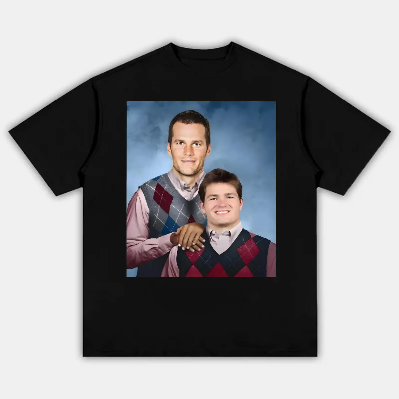 Tom Brady Drake Maye Step Brothers New England Football Adult and Youth T-Shirt Sweatshirt, Drake Maye shirt, graphic t-shirts, #Ppatriottt merch, Game Day Shirt, New England Football Tee, men's clothing clothes merch, Streetwear, Gift For Him & Her