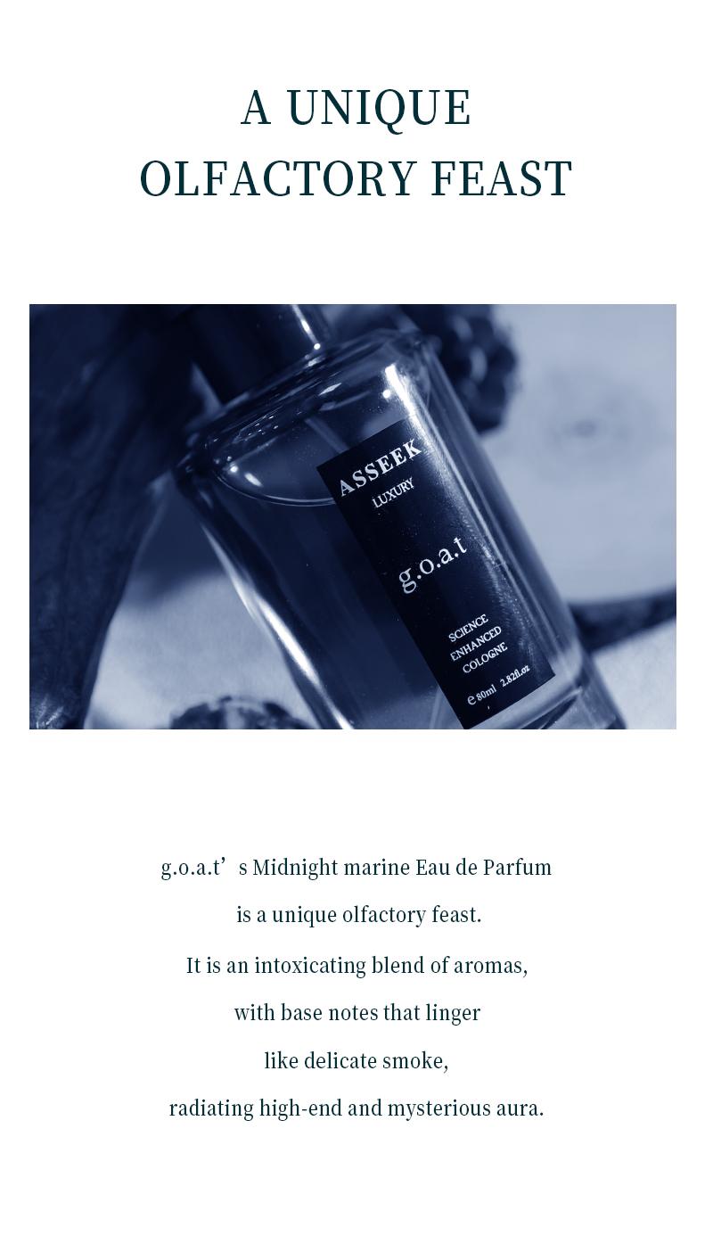 ASSEEK Midnight Marine Man Men's Perfume-OceanAroma 80ml Woody Amber Fragrance Eau deParfum Long Lasting Cologne Gift -Edp Intense