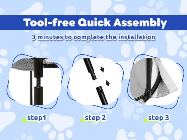 POMESEA Desk & Floor Cat Hammock,Soft Elevated Pet Bed for Dogs & Cats, Glow in The Dark,Napping Spot,Raised Cozy Hammock,Cat Lounge Furniture