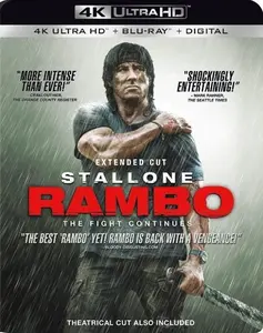 Rambo  [4K ULTRA HD BLU-RAY MOVIE] With Blu-Ray, 4K Mastering, , Dolby, Subtitled, Widescreen, 2 Pack