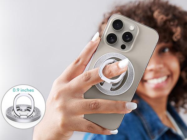 ESR Magnetic Phone Ring Holder (HaloLock), Compatible with MagSafe Ring Holder, Magnetic Phone Grip with Adjustable Stand, Compatible with MagSafe Phone Grip, for iPhone 17/16/15/14/13/12 Accessories
