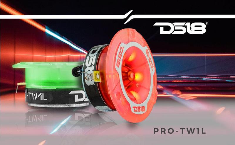 3.8" Super Bullet Tweeter 120 Watts 1" Aluminum 4-Ohm Vc with RGB LED Lights