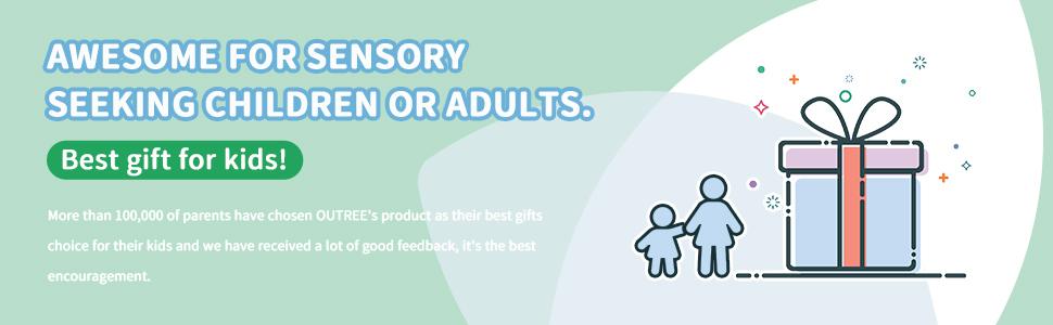 OUTREE Sensory Swing for 3+Years Old with 360° Swivel Hanger in Blue - Great for Autism, ADHD, Sensory Processing Disorder, Summer Turn Up & Father's Day Deal OUTREE Sensory Swing for 3+Years Old with 360° Swivel Hanger in Blue - Great for Autism, ADHD, Sensory Processing Disorder, Summer Turn Up & Father's Day Deal