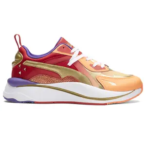 PUMA Womens Rs-Curve I Am Brave Lace Up Sneakers Shoes Casual - Orange