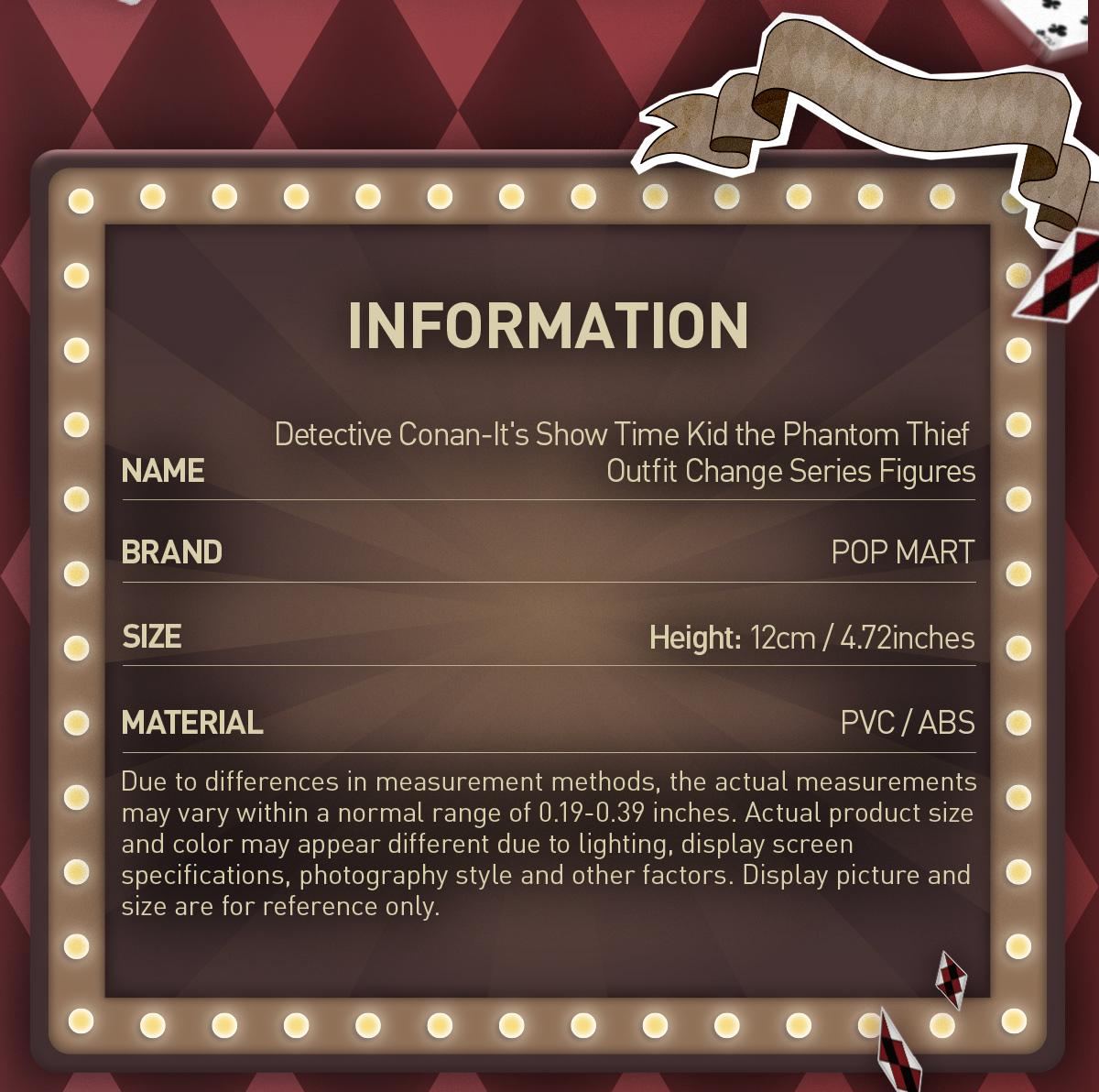 POP MART Detective Conan-It’s Show Time Kid the Phantom Thief Outfit Change Series Figures