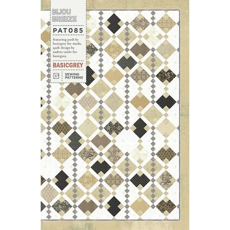 Moda Fabrics BasicGrey Bijou Breeze Quilting Pattern BG-PAT085