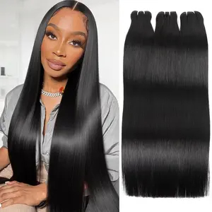 Top 15A Raw Straight Bundles 100% Unprocessed Human Hair Bundles Brazilian Body Wave Bundles 1 3 4PCS Quick Weave Extensions
