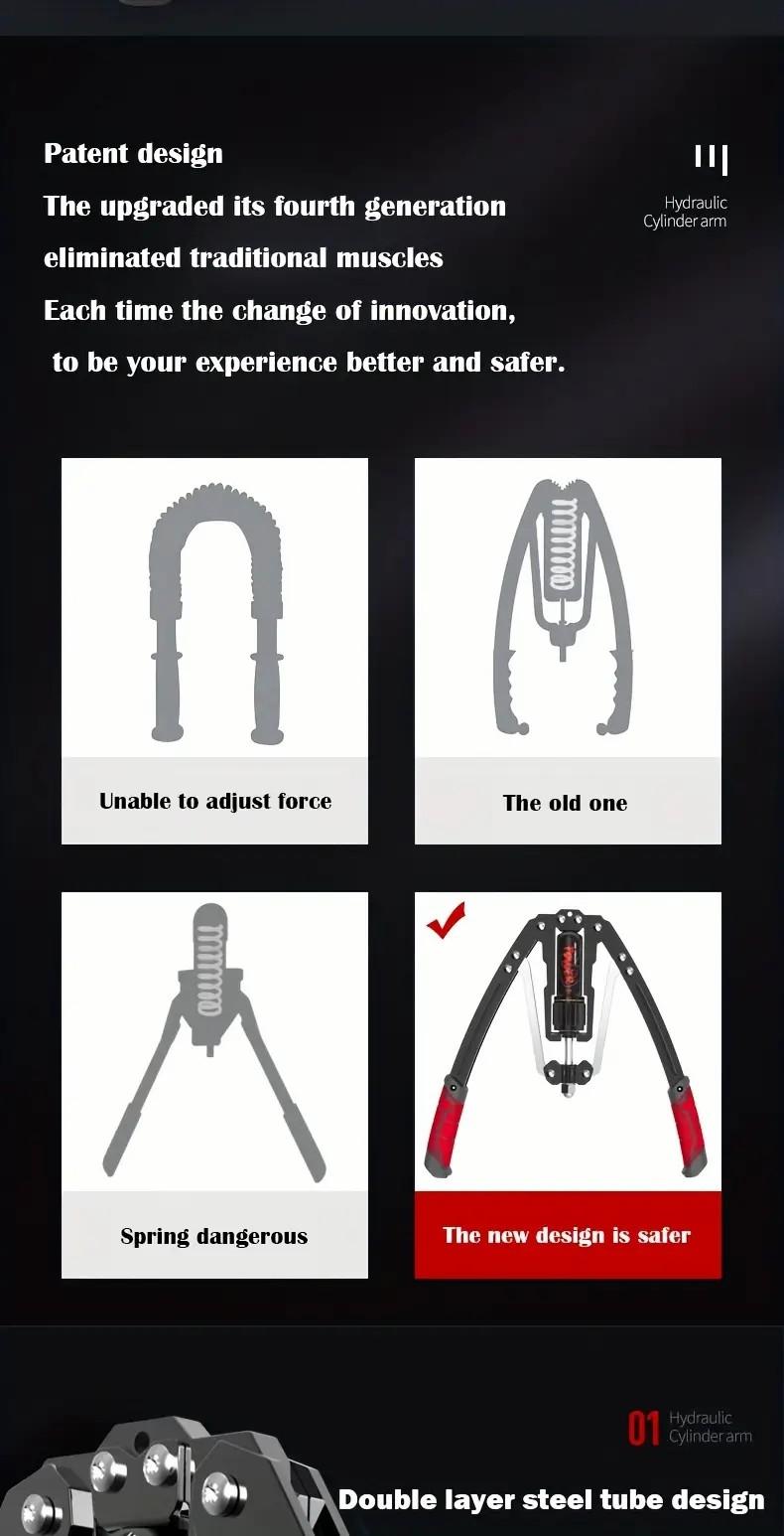 Hydraulic Arm Force Blaster Safe Adjustable Resistance Chest Workout Equipment For Home Gym Strength Training