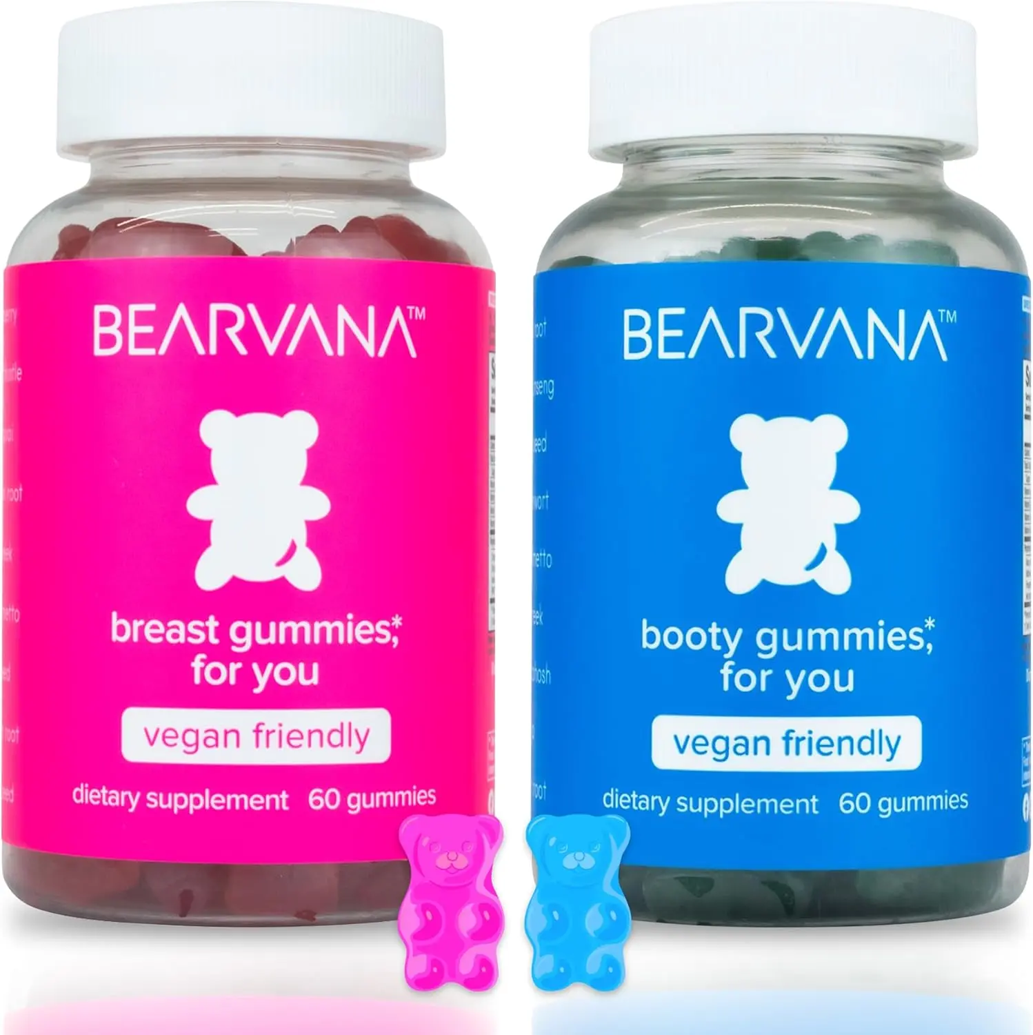 BEARVANA Women's Multivitamin Gummies Combo Pack - Includes Herbal Extracts & Essential Vitamins - Berry Flavor | 2-Pack (120 Gummies)