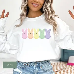 Peep my Sweatshirt, Easter Bunny Peeps Sweatshirt, Candy Peeps Tee, Egg Hunt Shirt, Eggs and Bunnies, Pastel Easter, Rainbow Easter, Easter Shirt