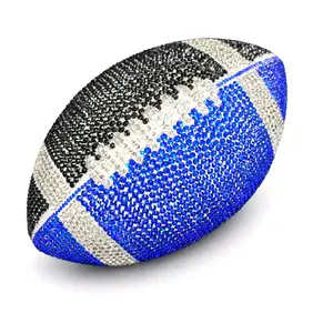 Custom Jeweled Football adorned with Rhinestones for Sports Fans