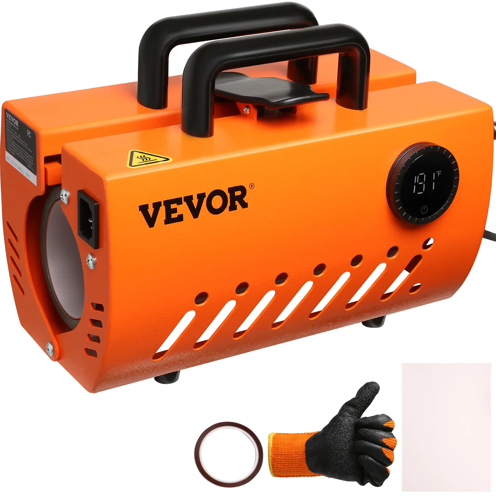 【summerfinds】VEVOR Mug Heat Press Machine, 30oz Tumbler Heat Press, Sublimation Transfer 11-15oz 16-25oz 30oz Straight Skinny Tumblers, Cup Heat Press with Heat-resist Gloves, Tape, DIY Ceramic Mugs Glasses