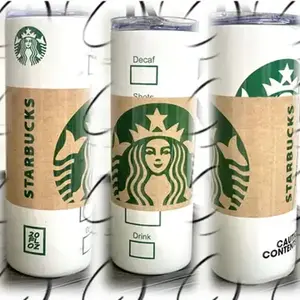 Classic Starbucks Tumbler 20oz, Wraparound 20oz Stainless Steel Tumbler, Drink ware, Gift