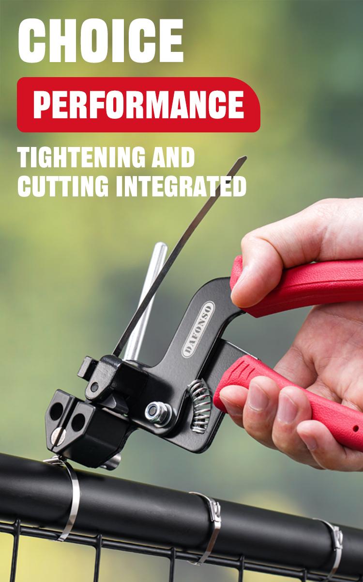 Stainless Steel Cable Tie Gun Kit-100PCS 11.8 inches 304 Heavy Duty Metal Zip Ties, 200LBS Tensile Strength & UV Resistant-for Fence, Exhaust Pipe, Chicken Coop & Industrial Use