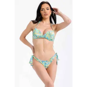 Under Wire Cup With Tie Side Bikini Swimwear