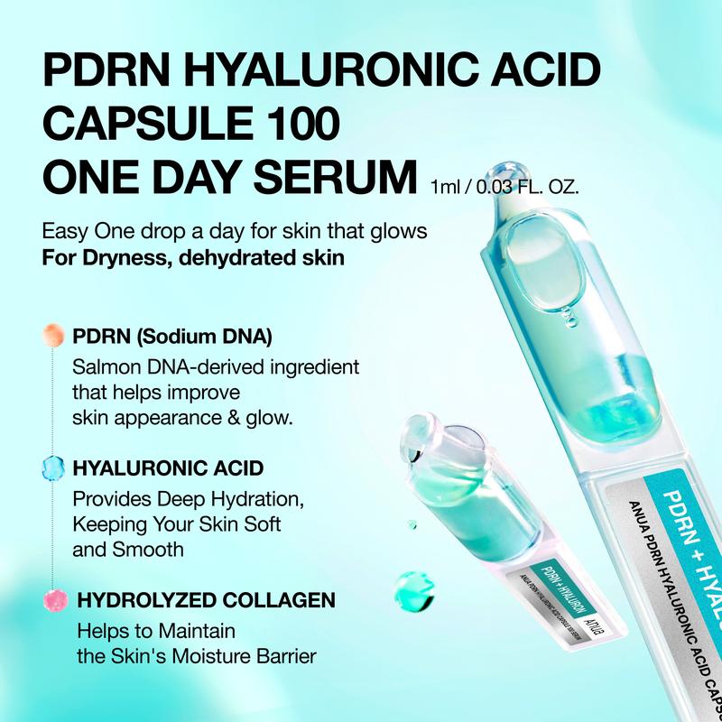 [Anua Official] NEW PDRN Hydration & Affordable Glow Bundle | Salmon PDRN For Hydration and Glow | Korean Skincare Kit