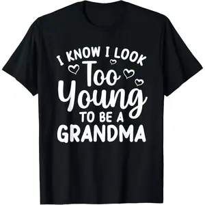 Cotton(pure) Funny Grandma To Be Art For Grandmother Grammy Women Grandma T-Shirt