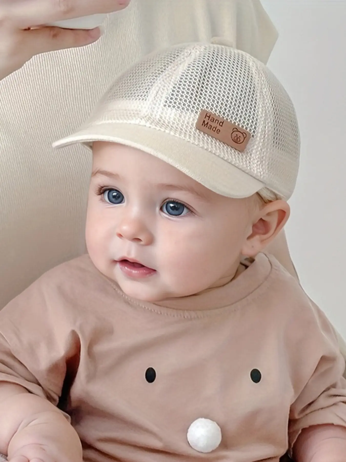 Baby Hat, Newborn Toddler Hats, Summer Mesh Baseball Cap, Cute Super Adorable Sun Protection Hat for Outdoor Travel Party, Suitable for 6-24 Months Baby, Polyester Cap, Sun Hats for Toddlers, Toddler Sunhat