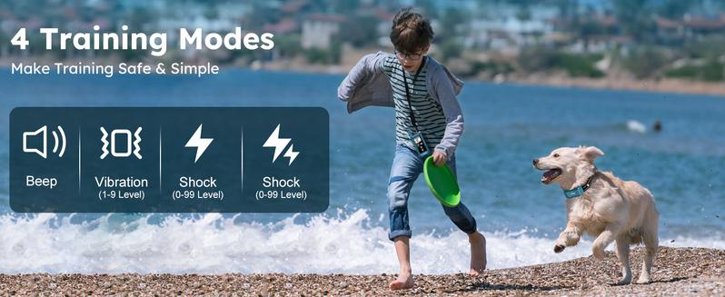 Jugbow Dog Training Collar - 4200FT Dog Training Behavior Aid, IPX8 Waterproof Electric Collar with 4 Training Modes, Security Lock, Rechargeable Collars for Large-DT68 Outdoor Jugbow Dog Training Collar - 4200FT Dog Training Behavior Aid, IPX8 Waterproof Electric Collar with 4 Training Modes, Security Lock, Rechargeable Collars for Large-DT68 Outdoor