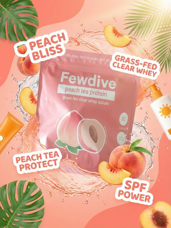 FEWDIVE Whey Isolate Protein Powder, high in CLA, easily absorbable, fresh and non-greasy taste, a dietary supplement for the body