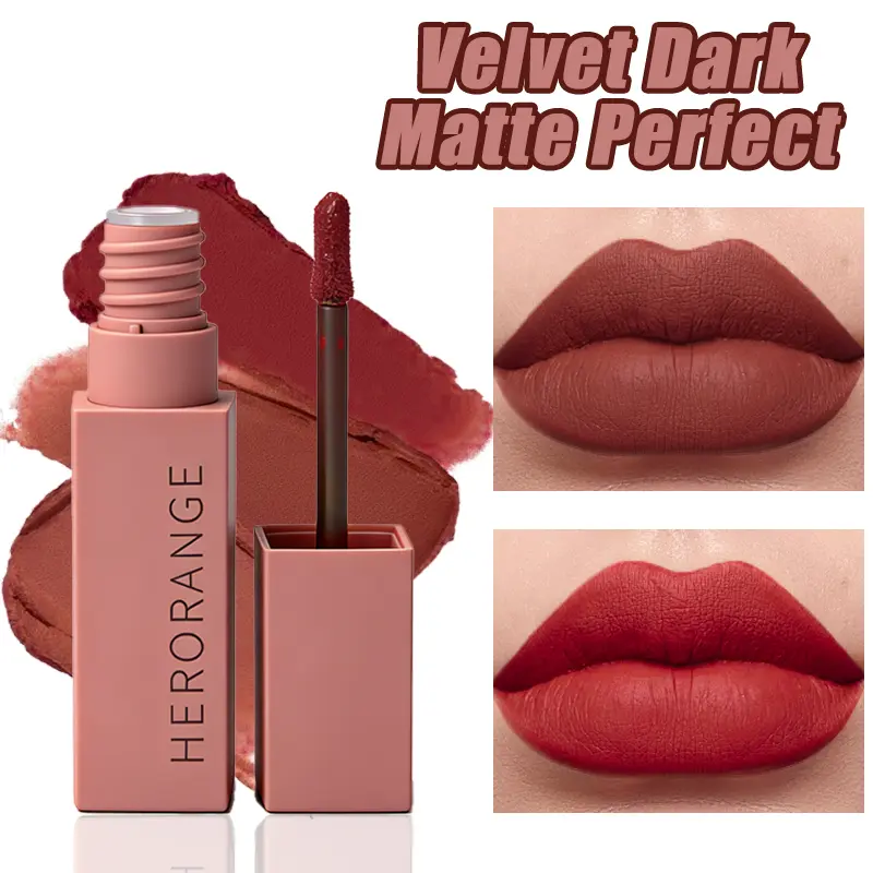 This 6-piece set of dark matte liquid lipsticks features a velvety matte finish, is waterproof and smudge-proof, provides long-lasting hydration without drying, and is available in multiple colors. Cosmetic, Lipgloss Makeup Moisturizing Hydrating