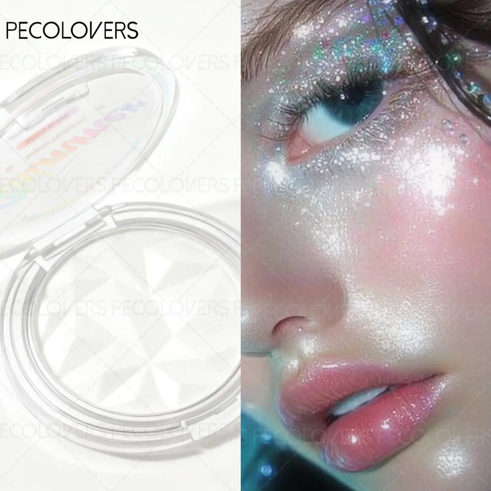 White Pearl Eyeshadow Glitter Pearlescent Long-lasting Brightening Silkworm Highlight Face All Over Glimmer Glitter Shimmer Eyeshadow