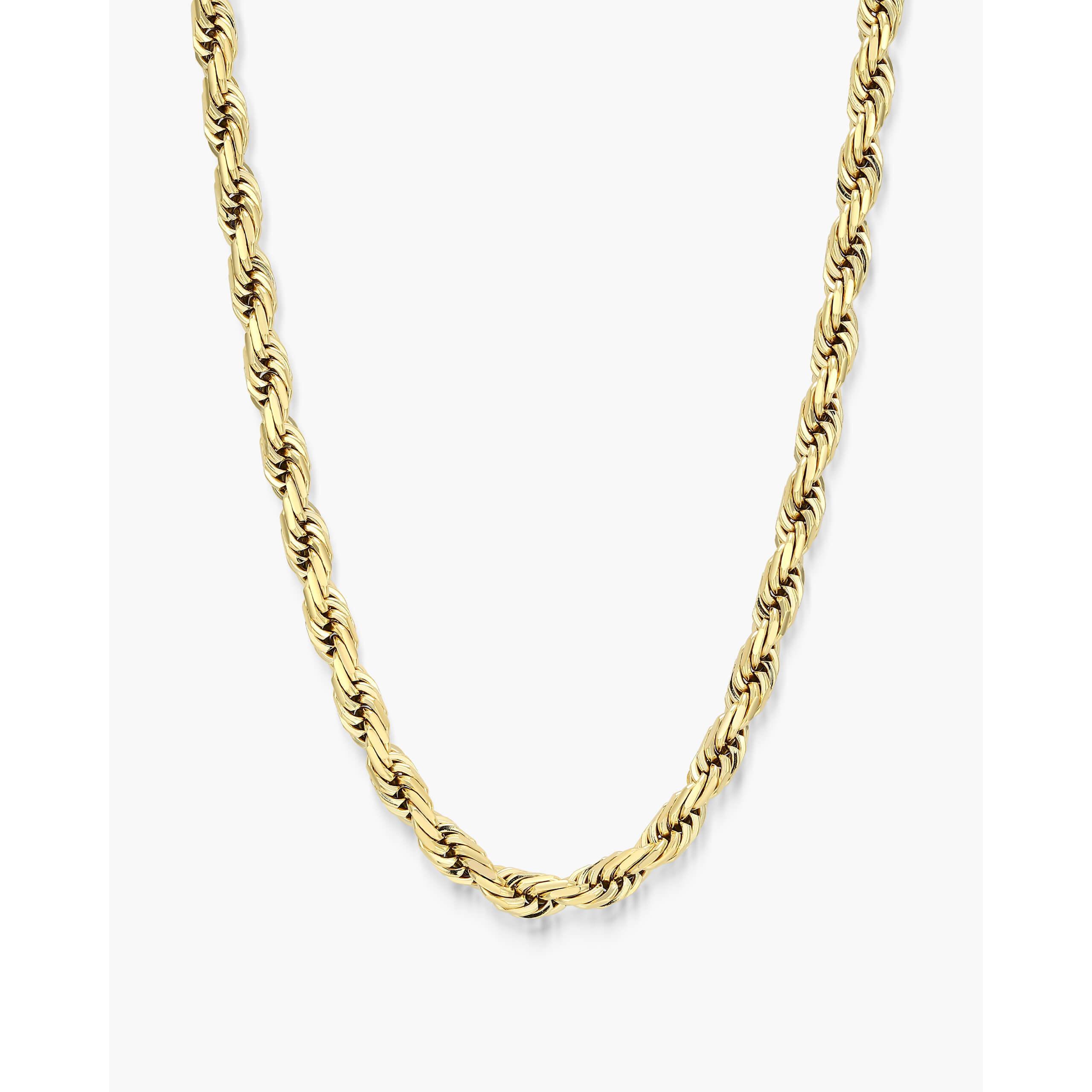 JAXXON Rope Chain 5mm - Gold - Waterproof - Box Clasp