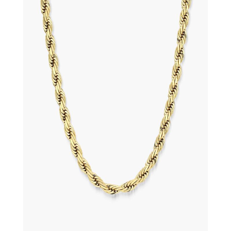 JAXXON Rope Chain 5mm - Gold - Waterproof - Box Clasp