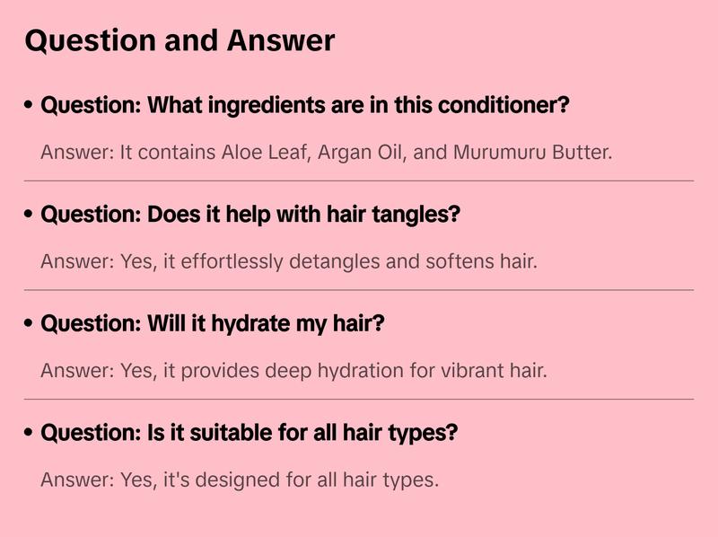 Tangle Free Conditioner