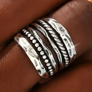 1 Bohemian Women's Ring - Retro Lightweight Copper Jewelry, Exquisite Design, Bohemian Daily Fashion Accessories, Perfect Gift for Festivals, Jewelry and Accessories, Daily Wear Jewelry