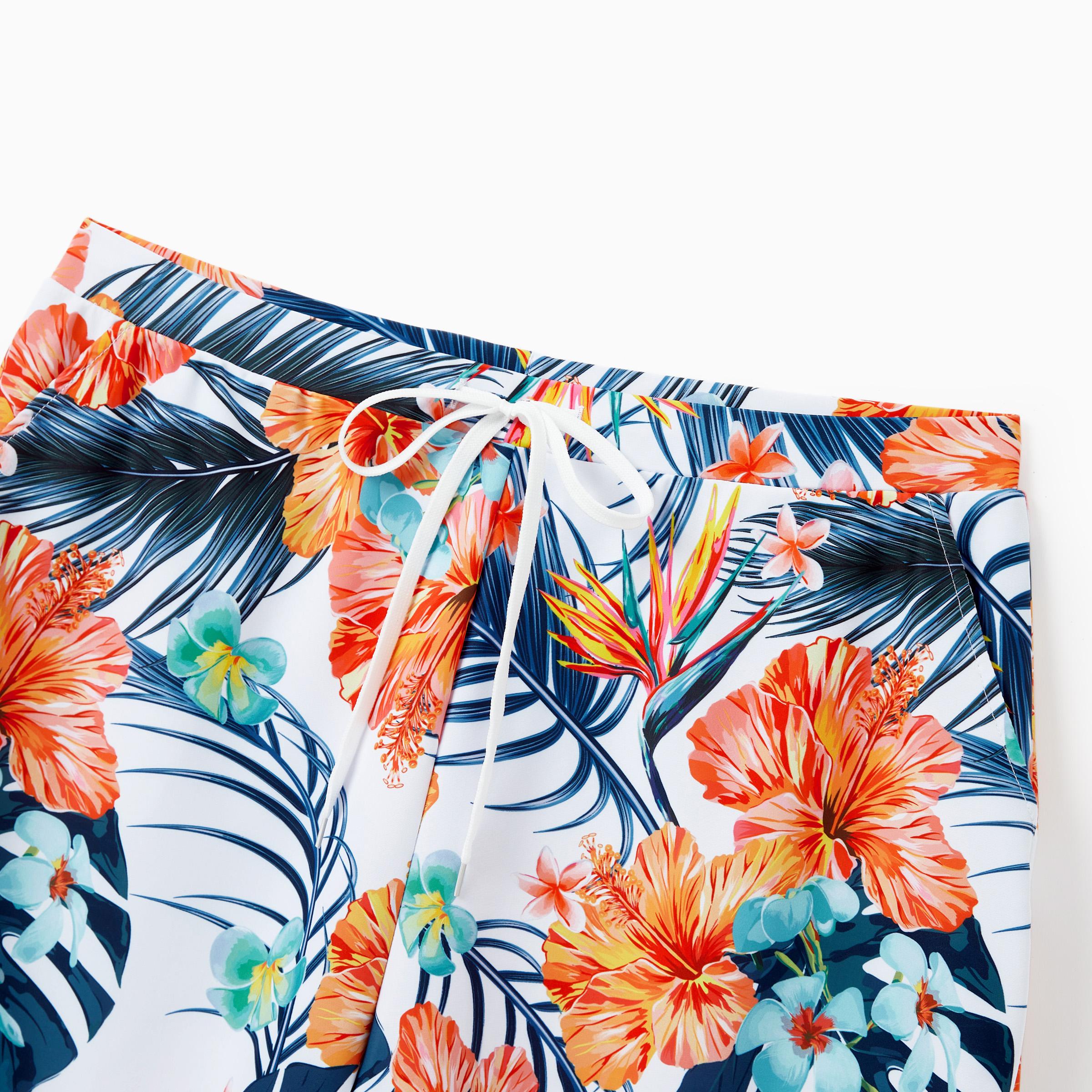 Couple Swimsuit Two-Piece Set, Bikini Set, Swimming Trunks, Summer Beach Vacation Hawaii Swimwear