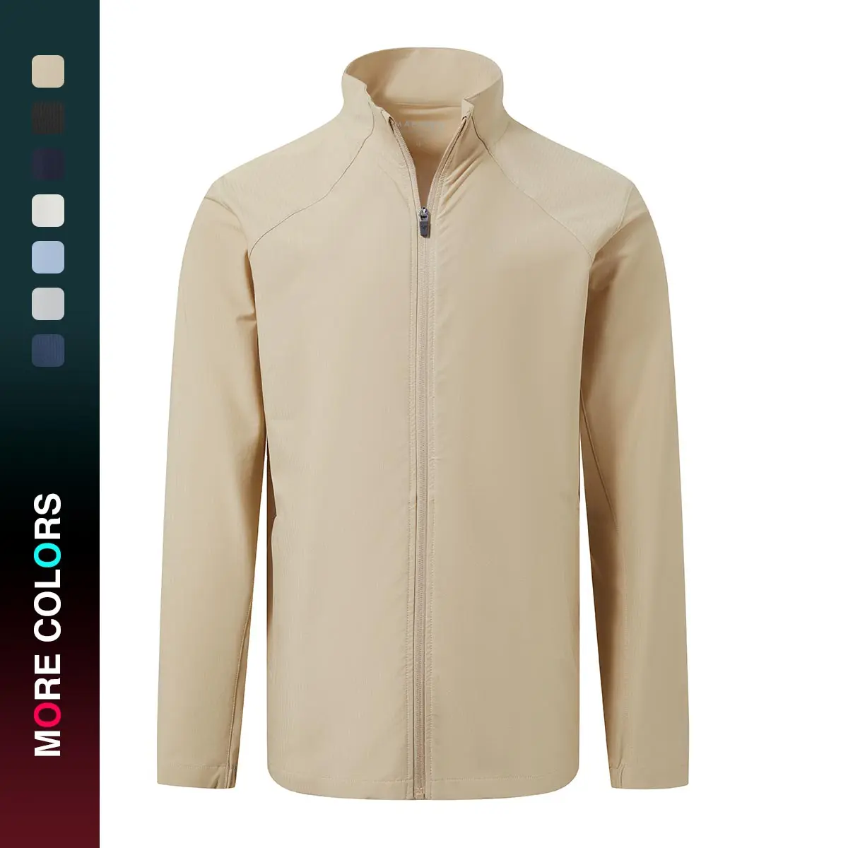 MAELREG Men's Track Jackets Lightweight Quick Dry Water Resistant Running Athletic Golf Jacket Full Zip Casual Coat Zipper Sports Coat Zip Up Sportswear