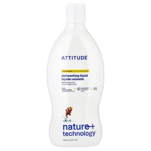 ATTITUDE Dishwashing Liquid, Citrus Zest, 23.7 fl oz (700 ml)