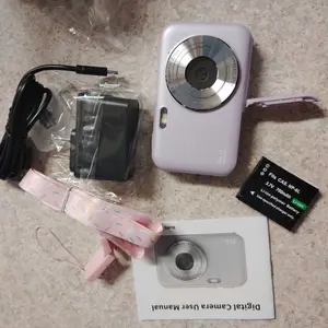 CAMKORY Instant Pocket Sized Digital Point & Shoot Camera with 32GB Card, Wrist Strap, Self Timer, Anti Shake, Multiple Filters, Capture Ready for Daily Vlogging/Photography, Ideal Mini Gift for Teens & Adults, Guys Gifts #Summerwins tiktokshopbacktoschoo
