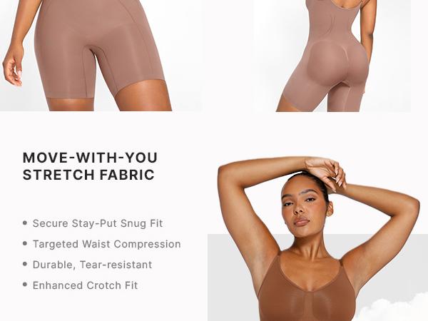 Shapellx Women's Soft Stripes Shapewear Smooth  Seamless Comfort Womenswear Essential Love Piece Underwear