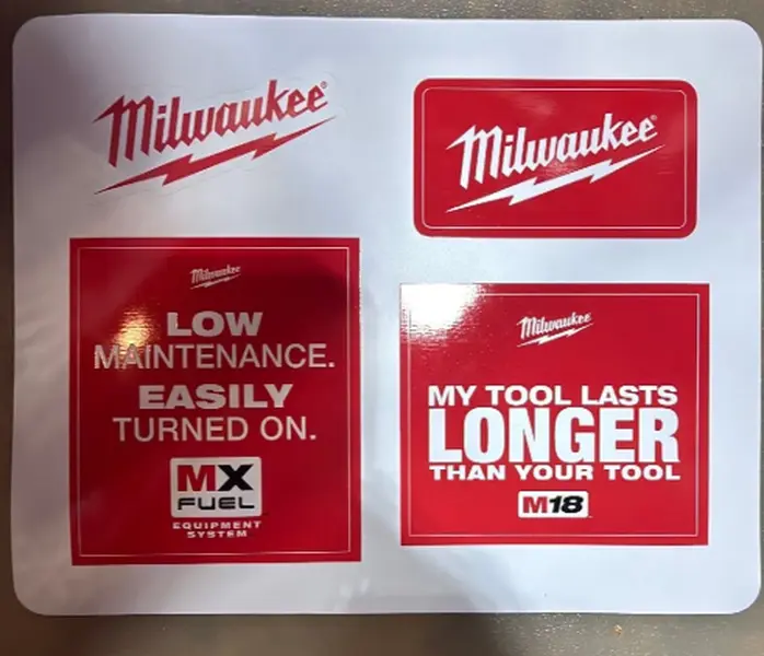 Milwaukee Sticker Pack My Tool Last Longer