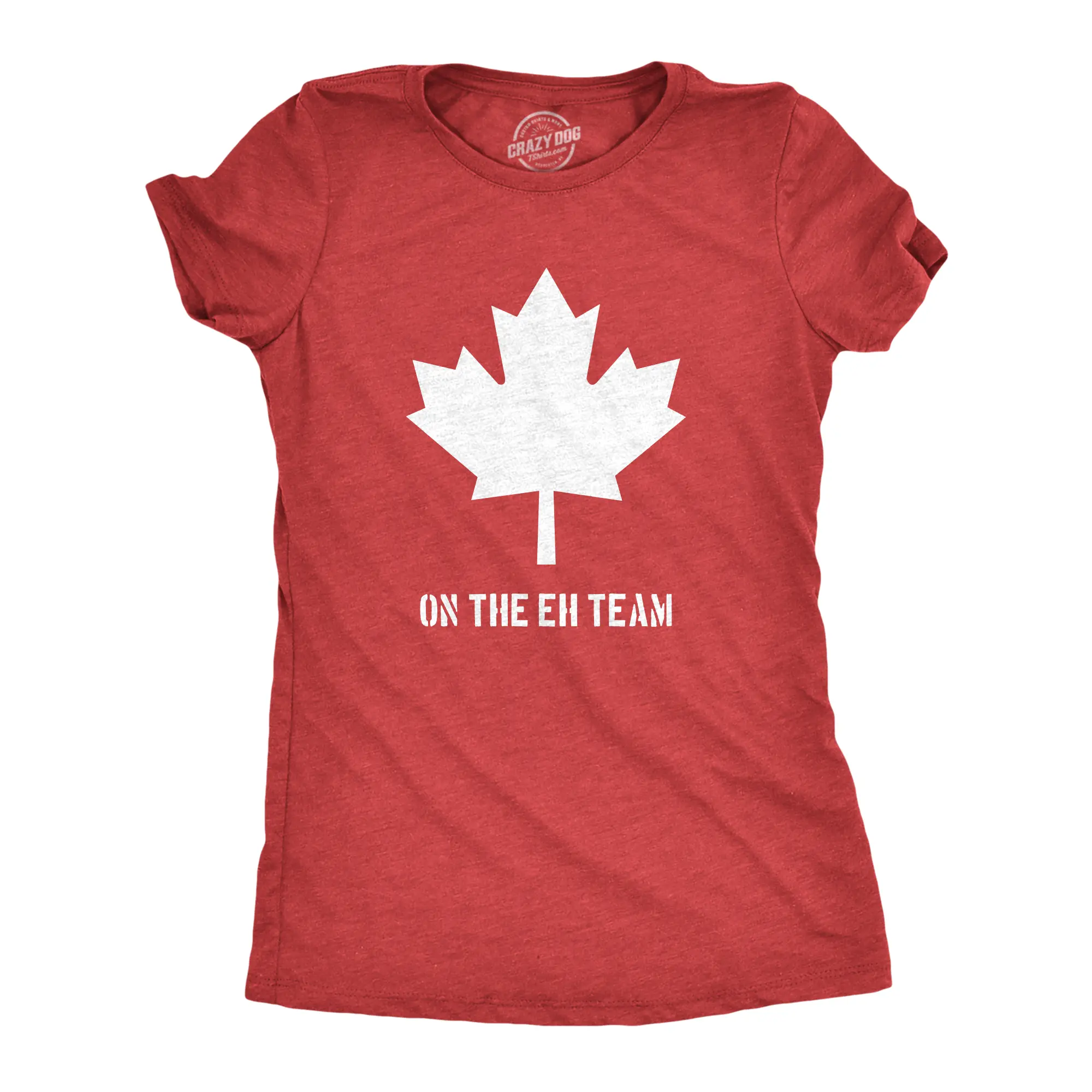 Womens Eh Team Canada T shirt Funny Canadian Shirts Novelty T shirt Hilarious Funny Womens T Shirts Cute Vintage Fashion Casual Ladies T-Shirt Gift Funny Canada Top Women's Novelty Tees Red