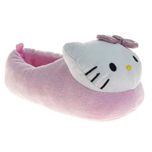 Hello Kitty Slippers for Women's 3D Design Dual Size Cozy Soft Indoor (Women’s / Adult)