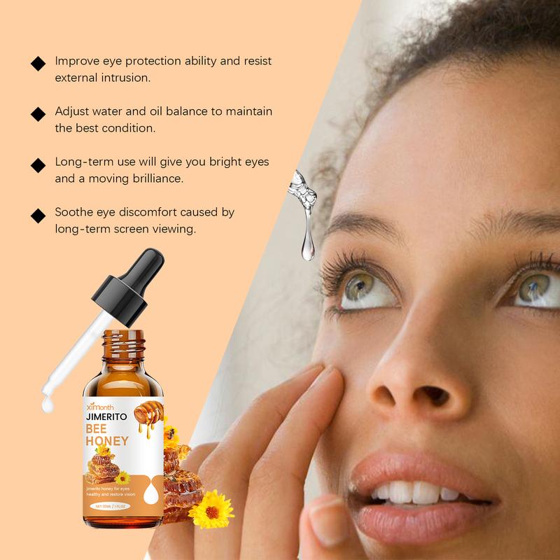 JIMERITO Bee Honey Eye Care Drops – Effects: Moisturizing, Soothing, Refreshing, For Dry & Tired Eyes Relieves Dryness Lightweight