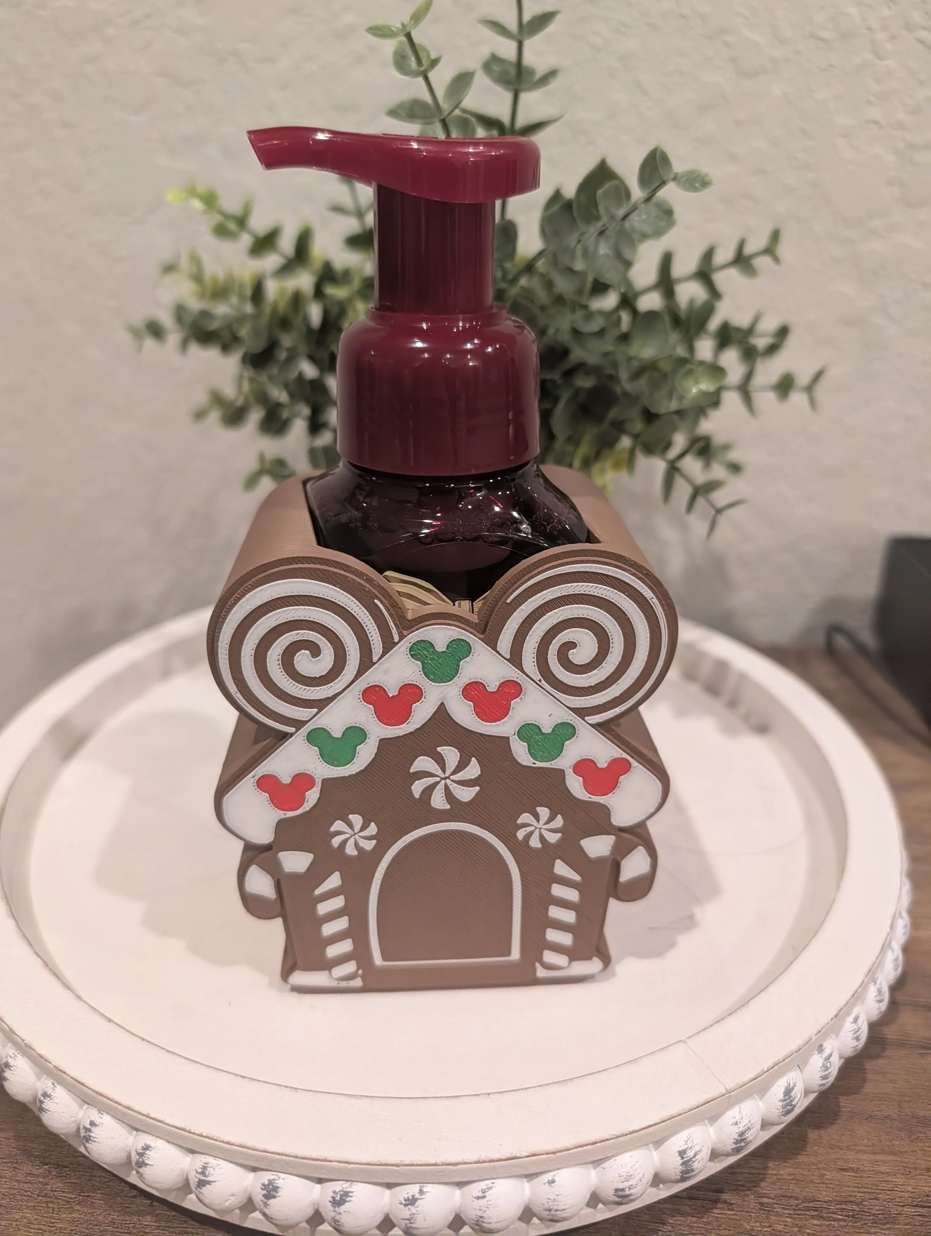 Mouse Gingerbread House Soap Holder