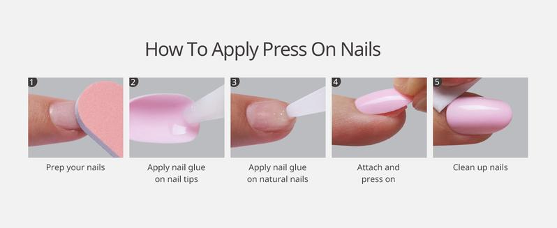 BTArtbox Press On Nails - Pastel Short Press On Nails with Glue for Women, Square or Almond Opaque Soft Gel Glue On Nails in 16 Sizes - 32 Stick On Nails Kit