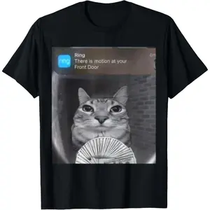 Premium Cotton Ring Cat Motion Meme TShirt Comfortable Durable and Stylish