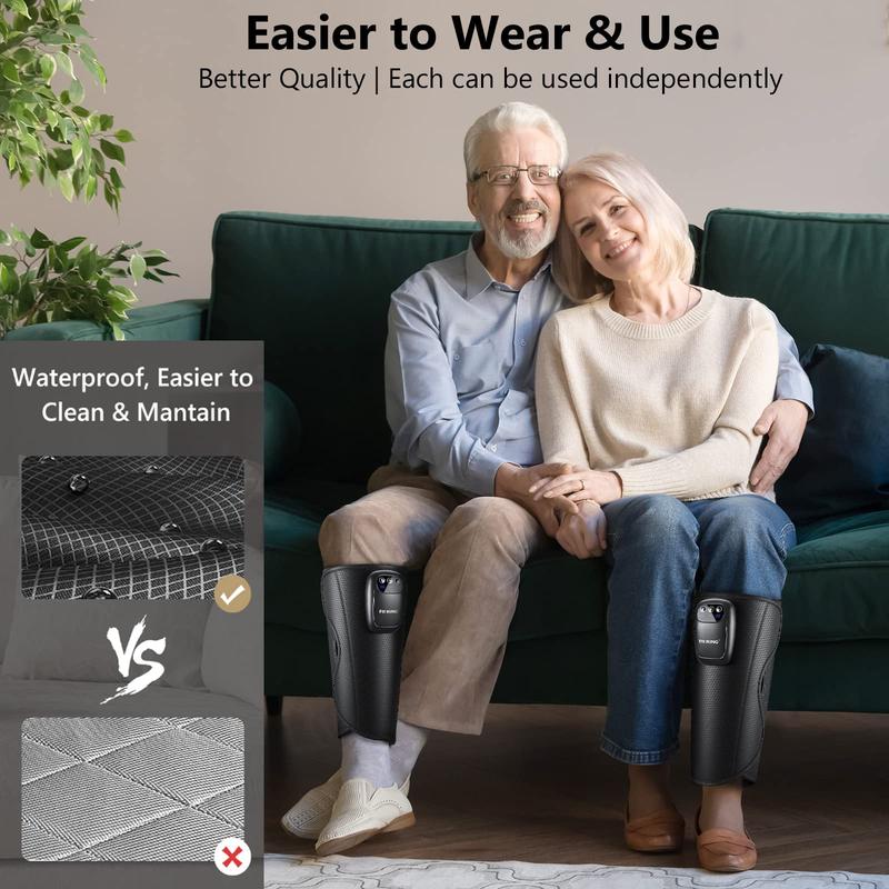 【FIT KING】 Cordless Calf Massager, 3 Modes & Intensities, Rechargeable Leg Massager Comfort Massaging Device for Christmas gift Black friday