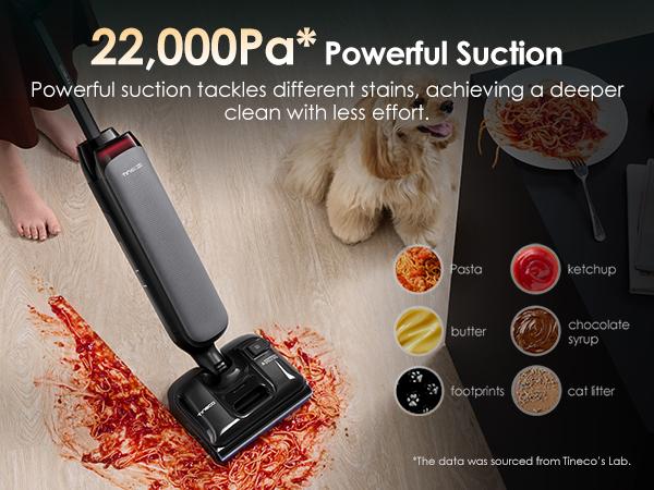 Tineco Floor One S7 Artist Wet Dry Vacuum Cleaner, 22kPa Suction, iLoop Smart Sensor, DualBlock Anti-Tangle Design, 185℉ Flashdry, 50 Min Runtime, Dual-Edge Cleaning, 180° Lay-Flat